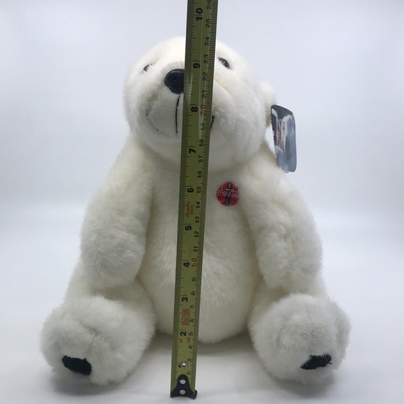 VTG Coca Cola Plush 1993 Polar Bear Stuffed Animal 10” - Picture 8 of 8